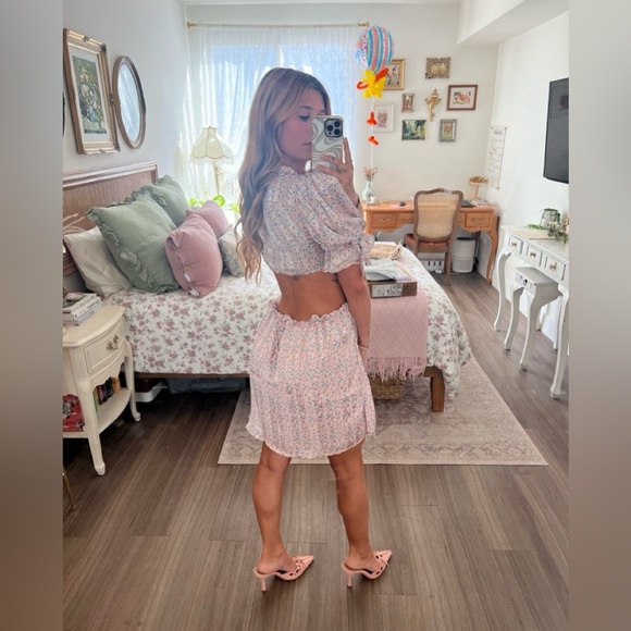 For Love And Lemons PHOEBE MINI DRESS Size XS NWT - Picture 8 of 8